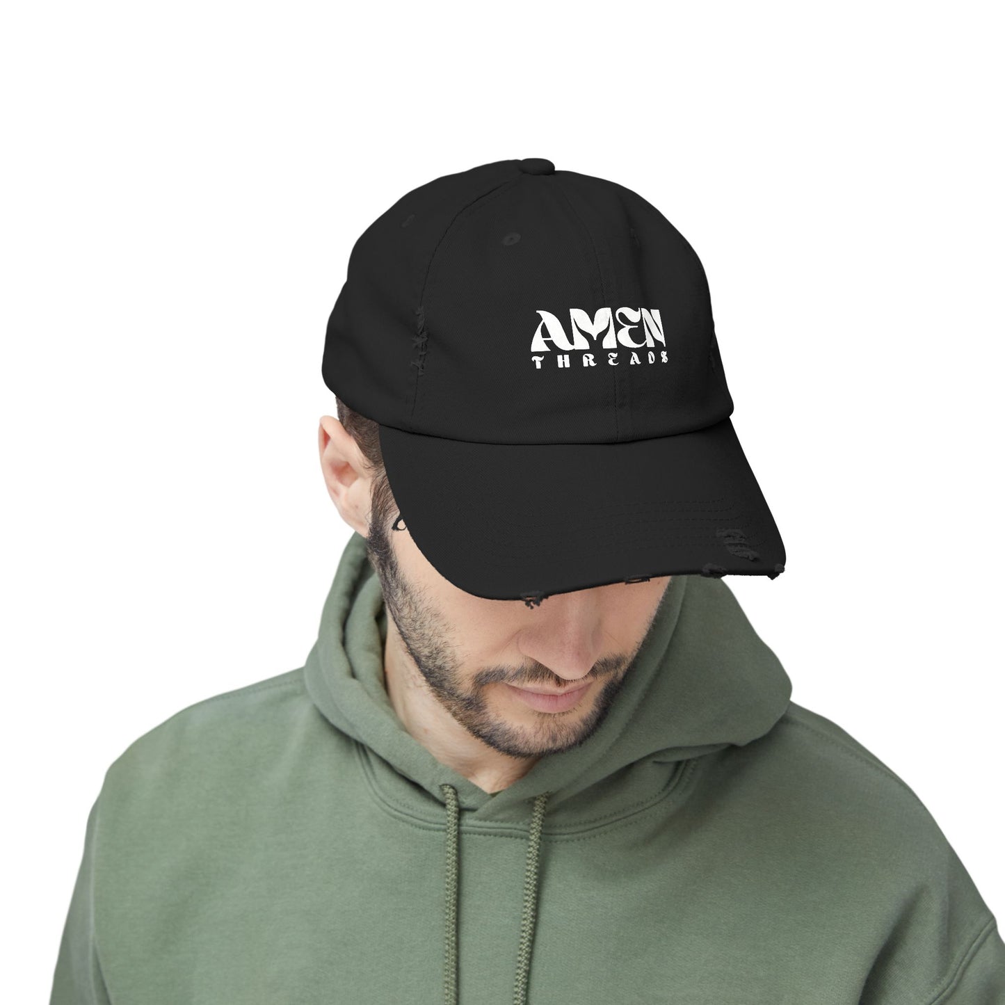 AMEN THREADS UNISEX DISTRESSED HAT